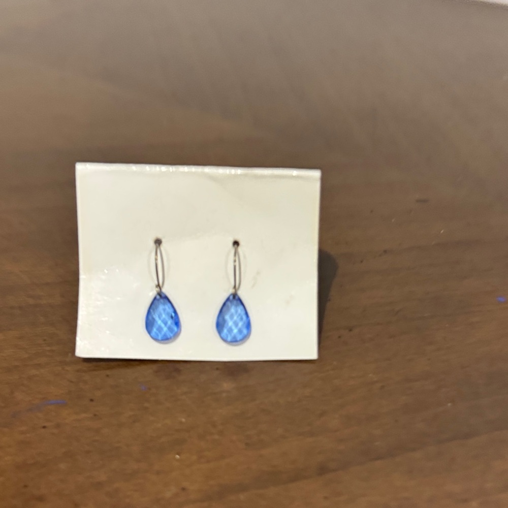 Fashion accessories Elegant Blue Teardrop Earrings